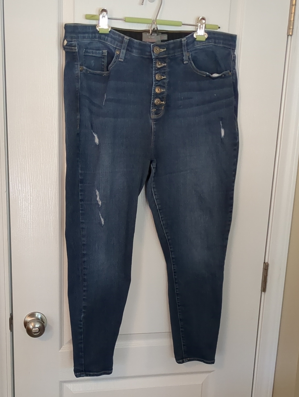 torrid Dark Wash High-Rise Button-Fly Jeans